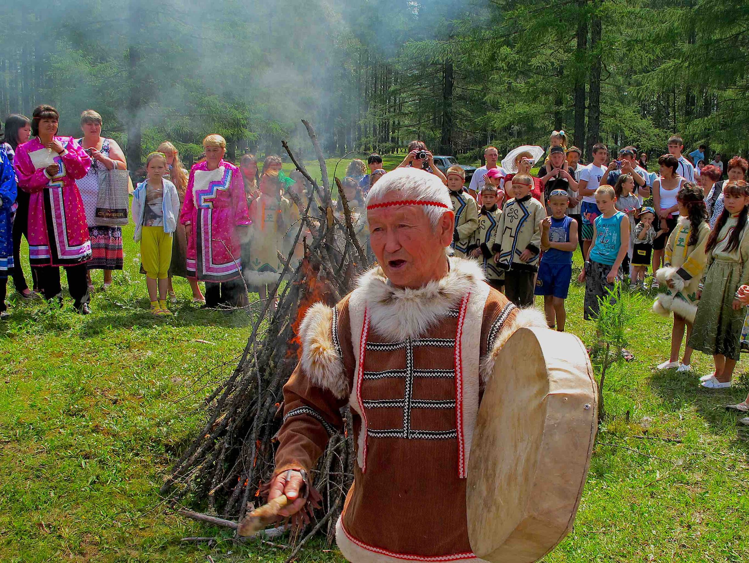 Schamanisches Ritual in Sibirien